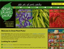 Tablet Screenshot of greatplantpicks.org